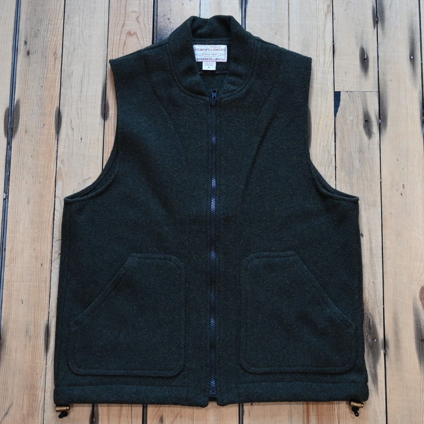 Filson – Mackinaw Wool Vest Liner (Forest Green) – Atomic 79