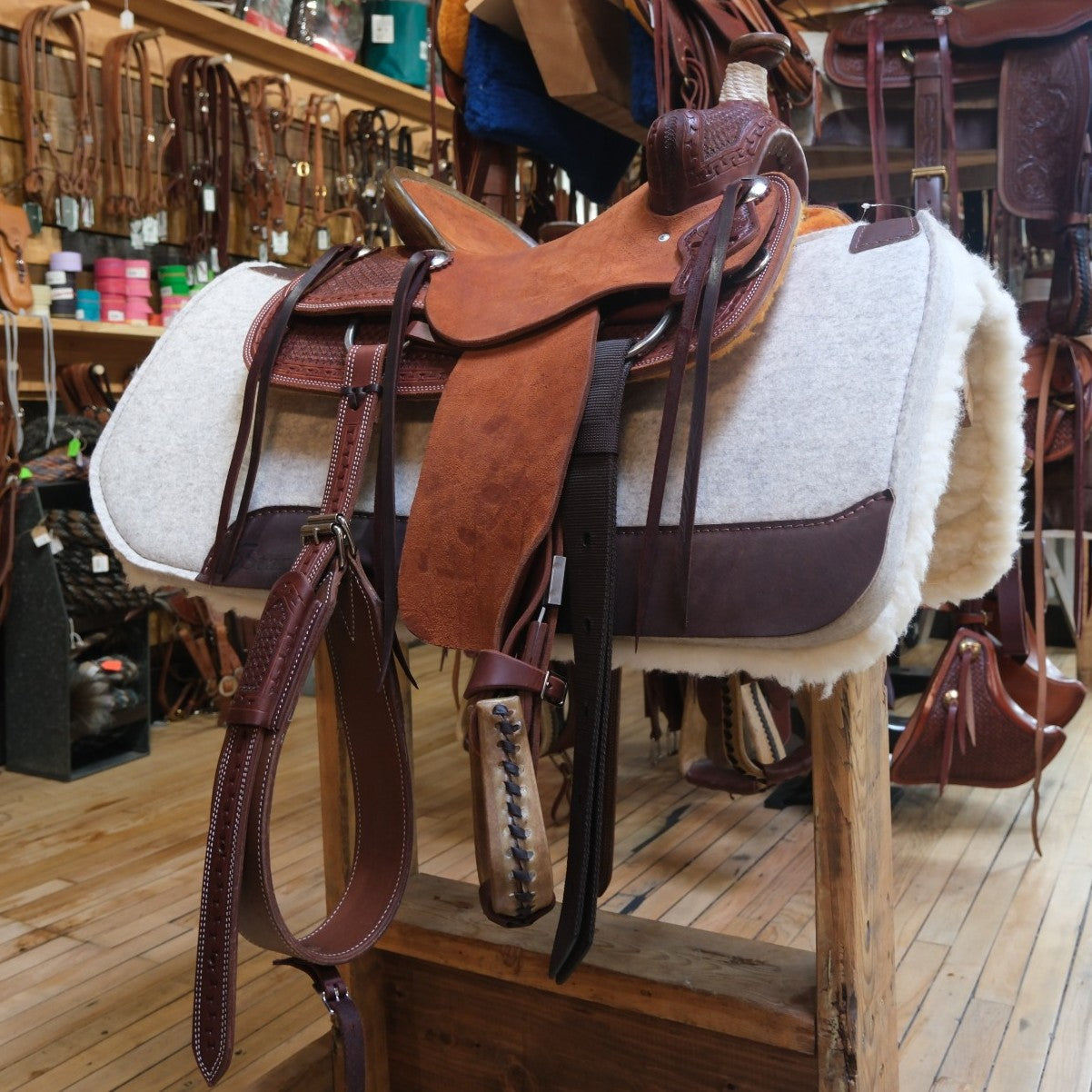 Adame 13" Youth Rough Out Saddle