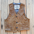 SouthBay Leather Kids Basic Vest in Cognac