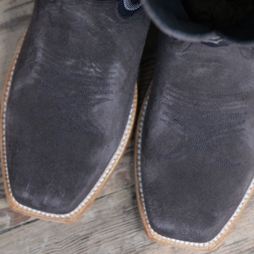 Hyer MCCUNE 13" - Blue Lagoon Top with Charcoal Roughout Vamp