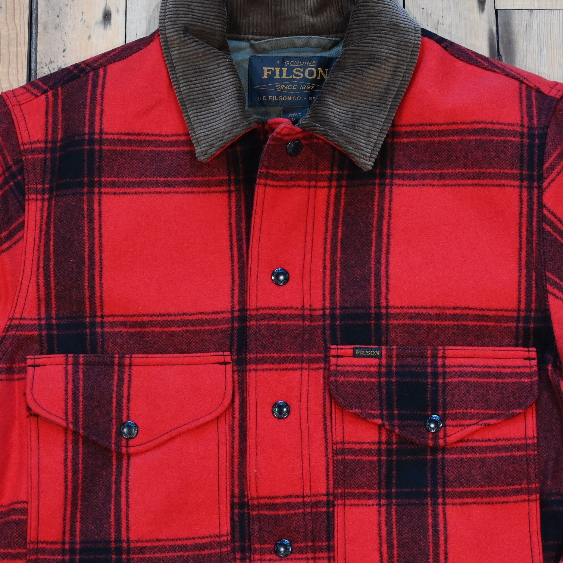 Filson - Spokane Insulated Cruiser Jacket (Red/Black Windowpane