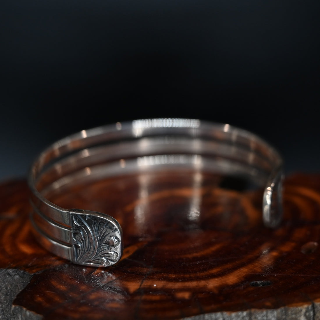 Vogt Rosie Cuff — sterling silver cuff with triple bar front design