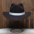Serratelli 6X Black Cherry Outback felt hat with 3 inch brim