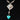 Peyote Bird Revival Heartwell Concho Y Necklace with silver beads and a turquoise heart.