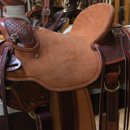 Billy Cook 15.5" Wade Half-Breed Saddle - Tapederos