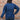 View of Schaefer ladies medium indigo denim chore coat with corduroy trim and pockets