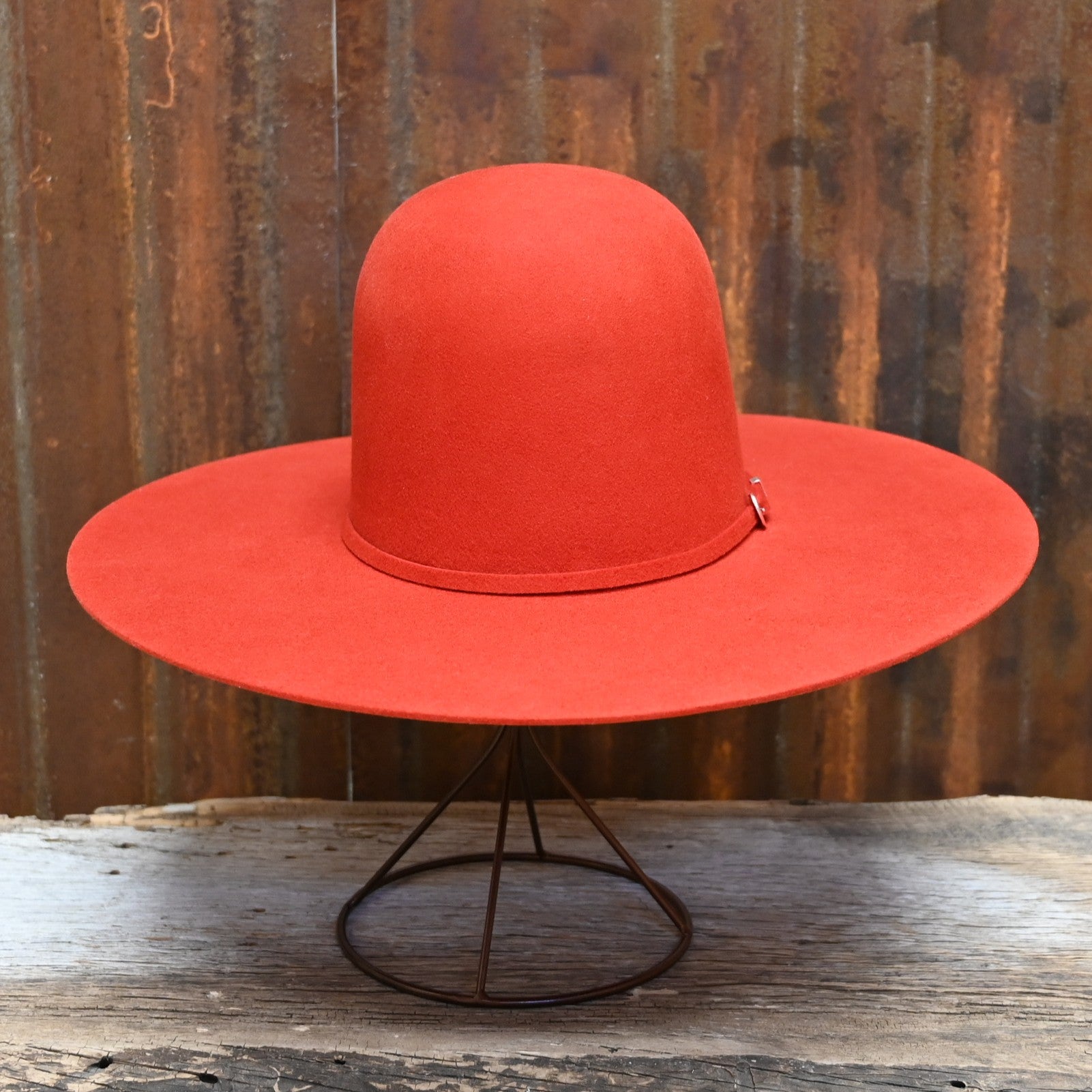View of front of hat