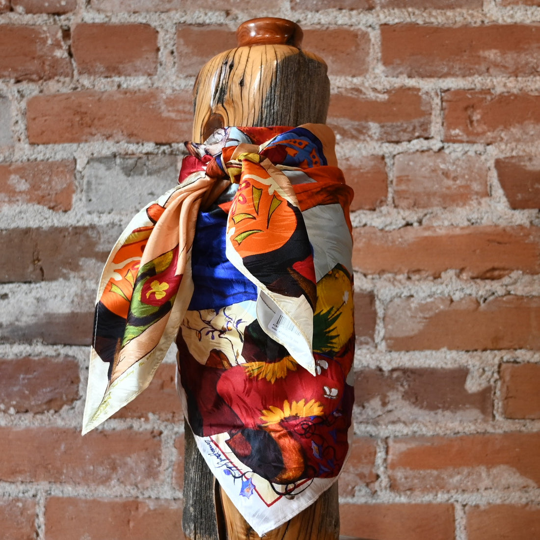 Rockmount Soul Searching silk scarf limited edition 36x36 with hand-sewn hem