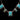 Sunwest Silver Tyrone Turquoise Square and Oval Necklace
