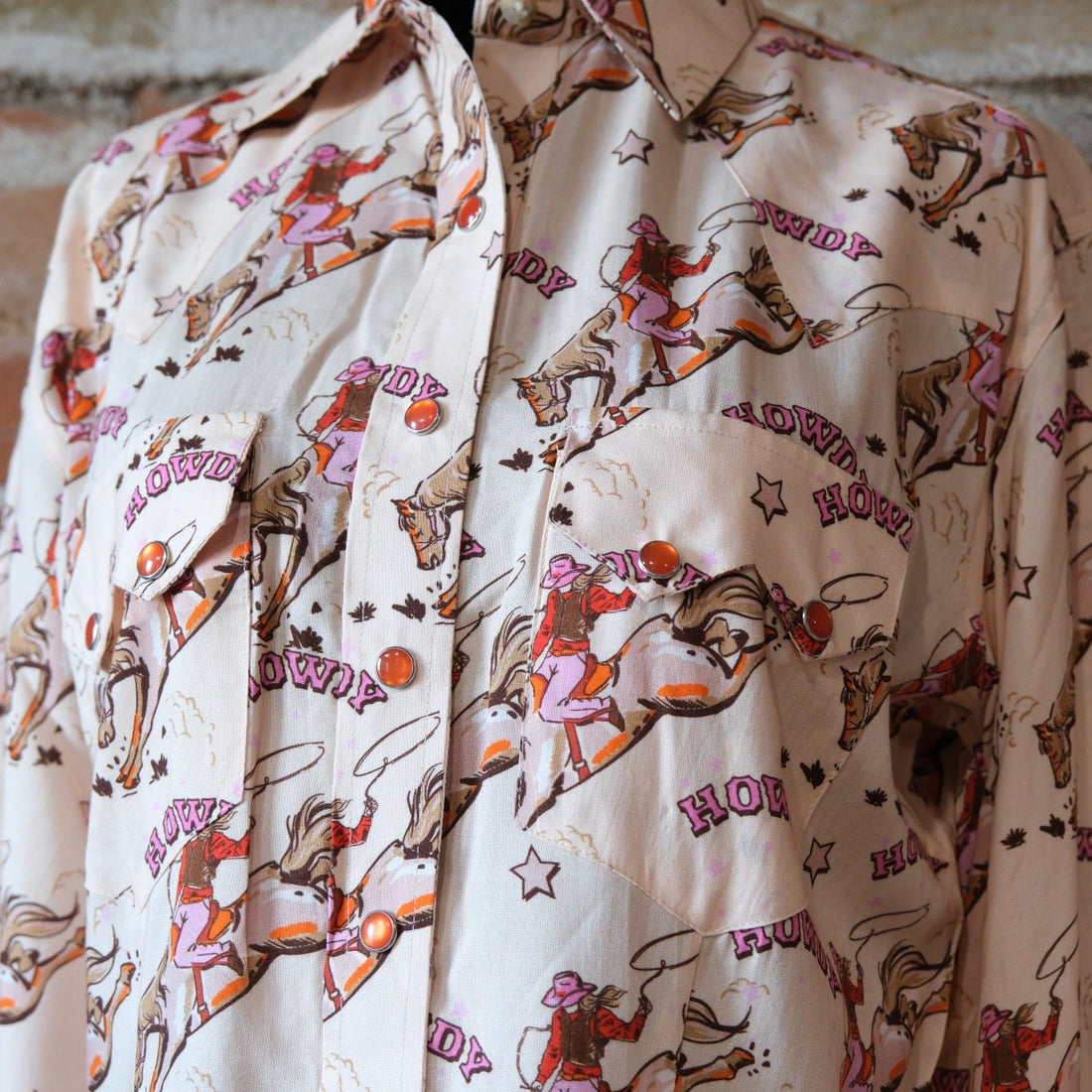 Rockmount Ladies Howdy Print Western Shirt