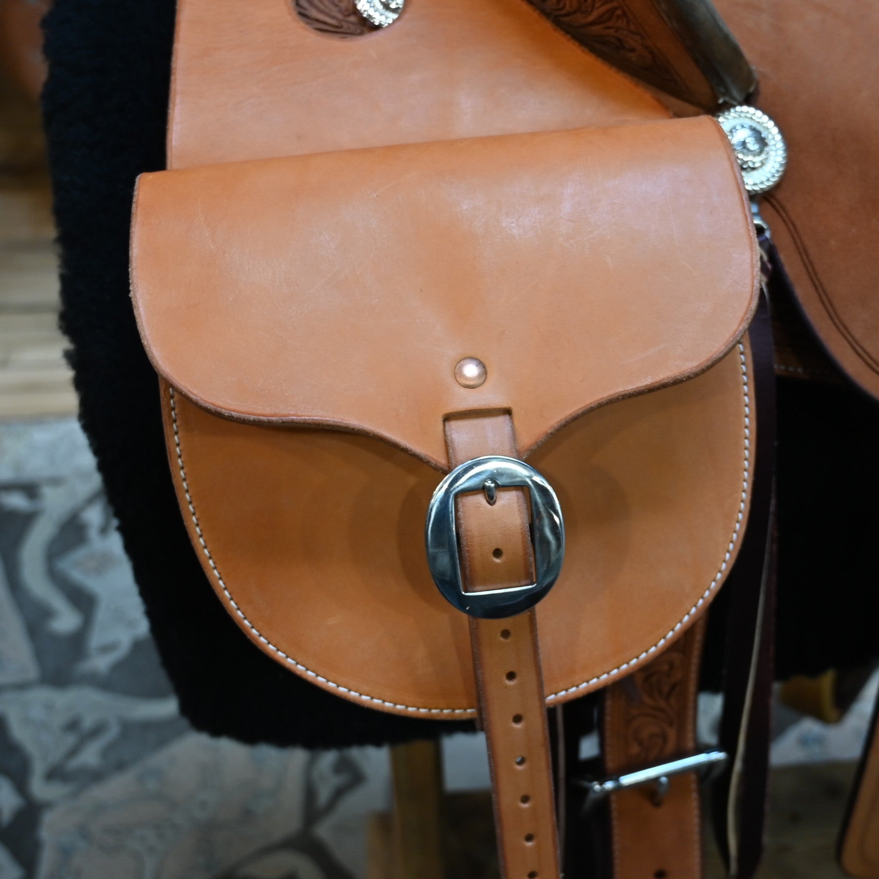 View of saddle bag