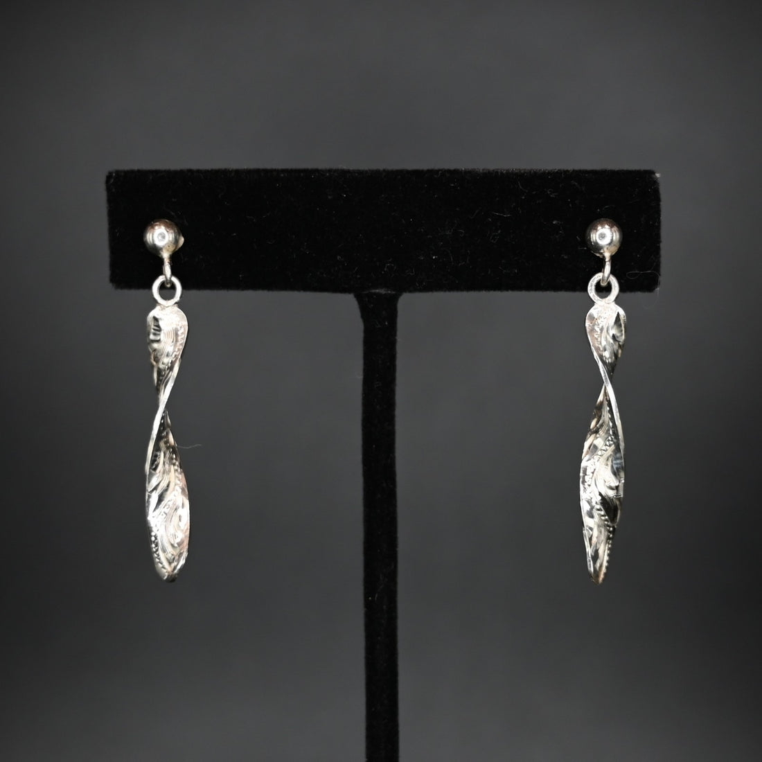 View of earrings