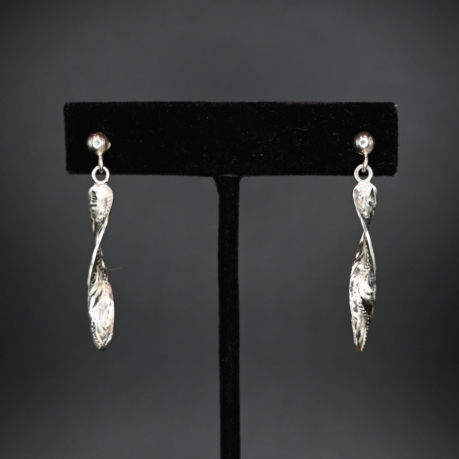 View of earrings