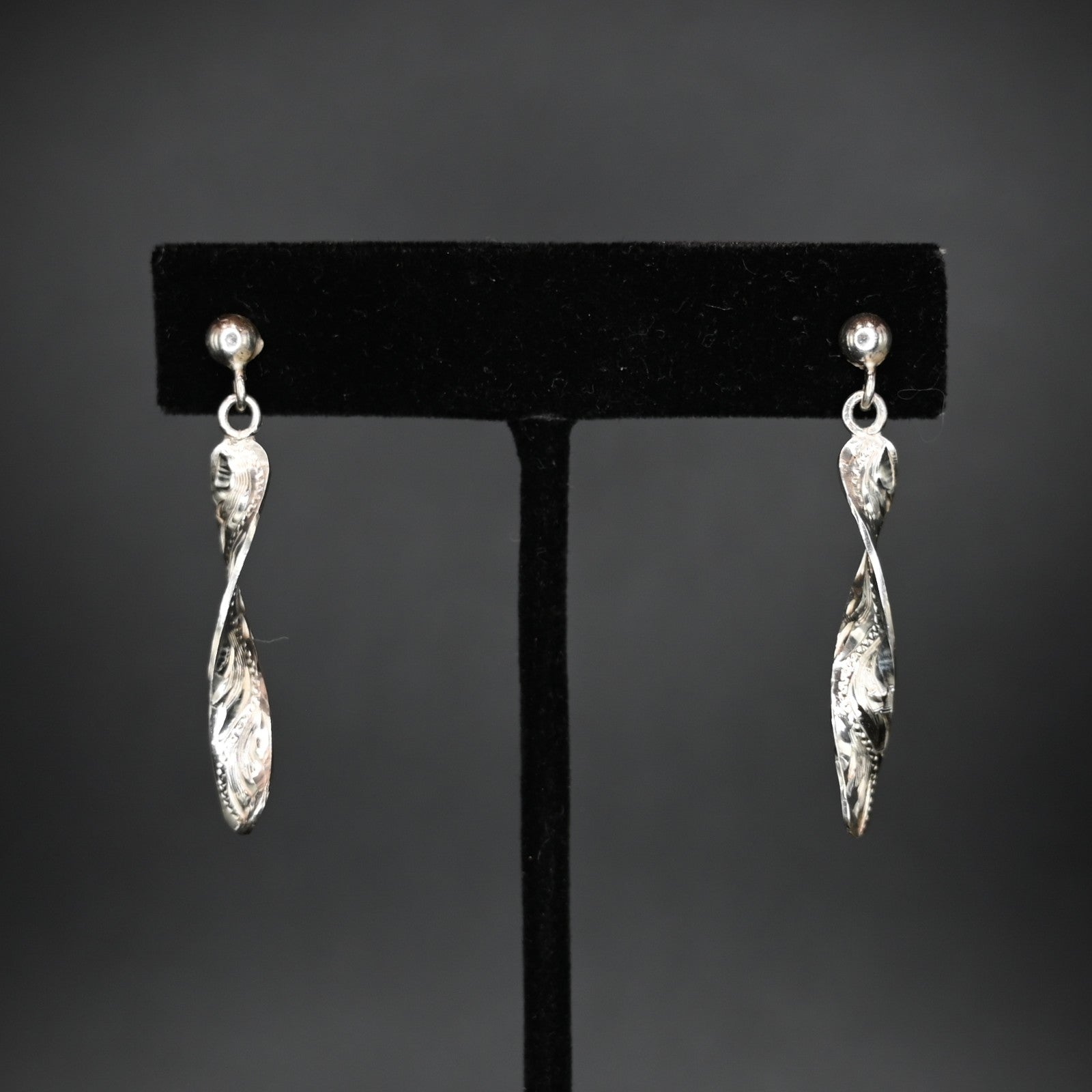 View of earrings