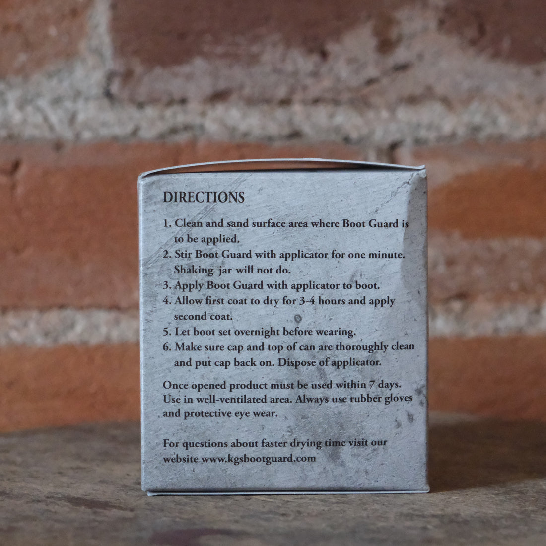 Kg’s Boot Guard 2oz in black boot protection compound