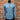 View of Indigo or blue Schaefer Classic Abilene western snap shirt with pumpkin stitching and pearl snaps