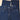 View of Blue Blanket men’s dark indigo denim jeans with straight-leg fit and leather patch