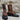Nicks 10" Two Tone Leather Buckaroo Packer with Red Toe Bug Stitch