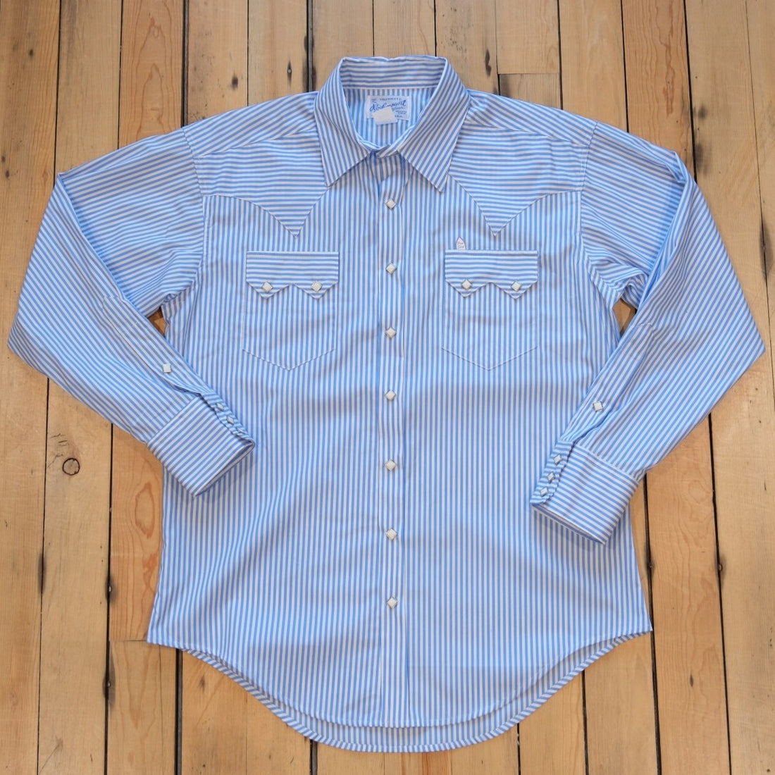 Rockmount Men’s Fine Blue Stripe Western Shirt
