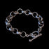 Rubio Enterprises Sterling Silver Interlocking Circle Toggle Link Bracelet