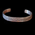 Ahmed Hand Stamped Navajo Diamond Sterling Silver Cuff Bracelet