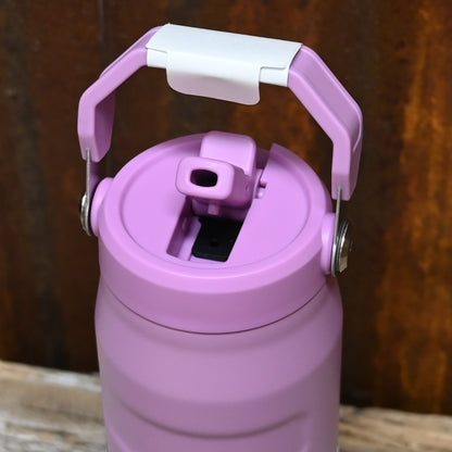 Stanley IceFlow 24-oz Flip Straw Tumbler in Lilac with built-in straw lid and handle