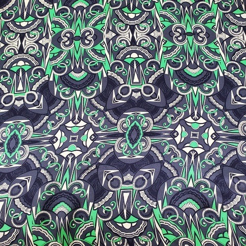 Cowboy Images Code Green charmeuse wild rag 44x44