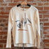 View of Pendleton long sleeve graphic tee in Antique White with front print