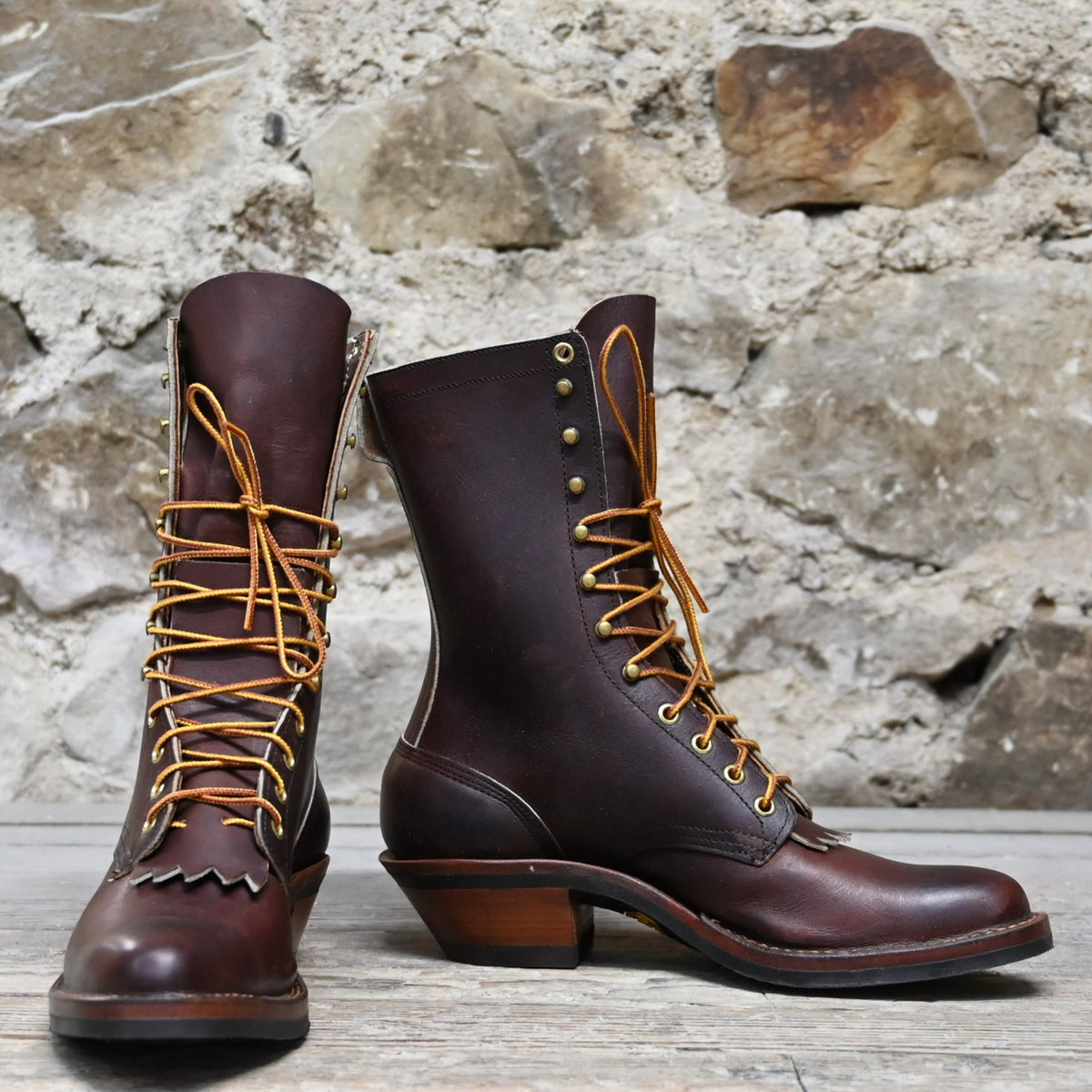 Vintage Hathorn By White\'s Boots Packer Logger Style Mens Sz 11 E Vibram Brown White main image 2
