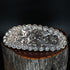Vogt Silversmiths Rosette floral sterling silver barrette