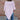 Morris Kaye baby pink knit rabbit fur poncho in shorter silhouette