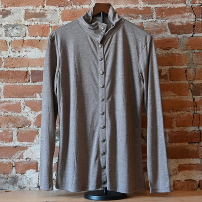 Double D Ranch Ladies Long Sleeve Button Front Top in Wagon Wheel with Western embroidery and button details