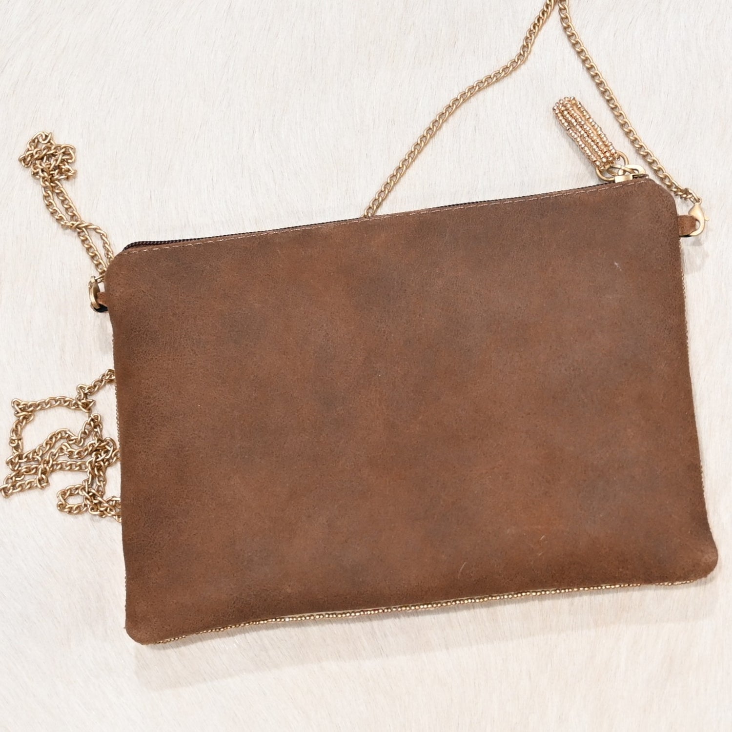 Mary Frances on the range mini crossbody handbag beaded boot and horseshoe motif