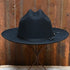 Stetson Open Road 6X black fur felt hat with cattleman crown and bound edge brim