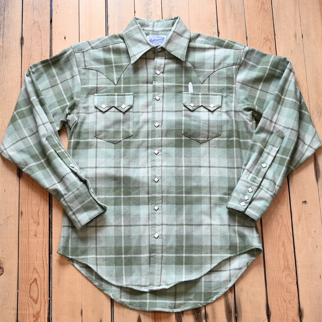 Rockmount premium organic plush flannel shirt in sage