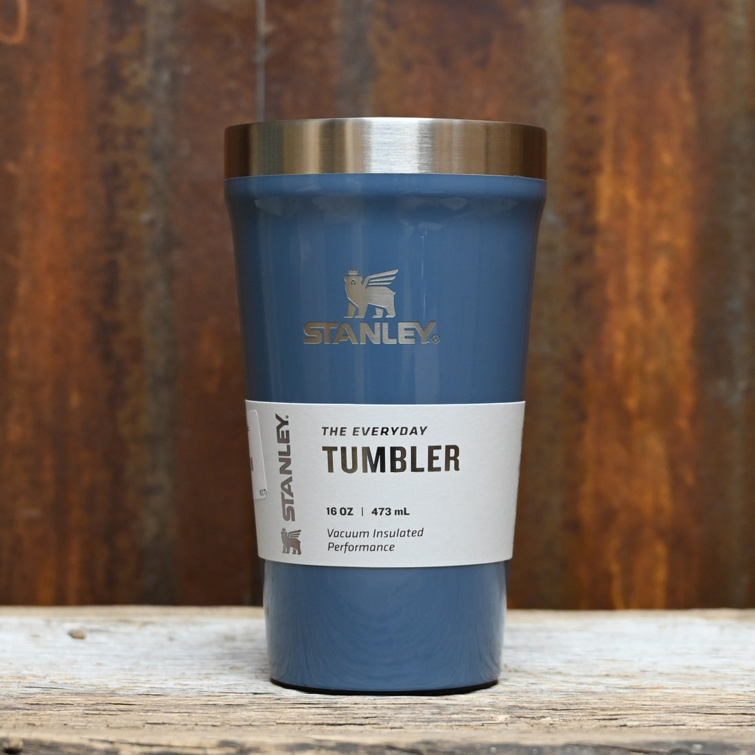 Stanley Everyday 16 oz Tumbler in Tempest Gloss Blue with FlowState lid and vacuum-insulated stainless steel design