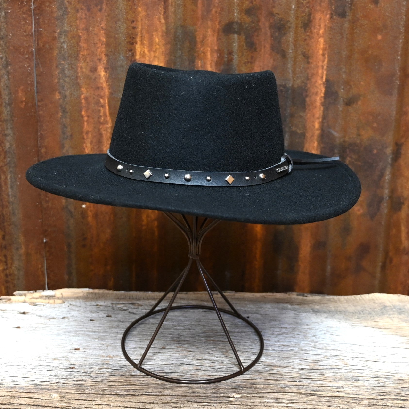 Stetson Black Hawk - Black - Crushable – Atomic 79