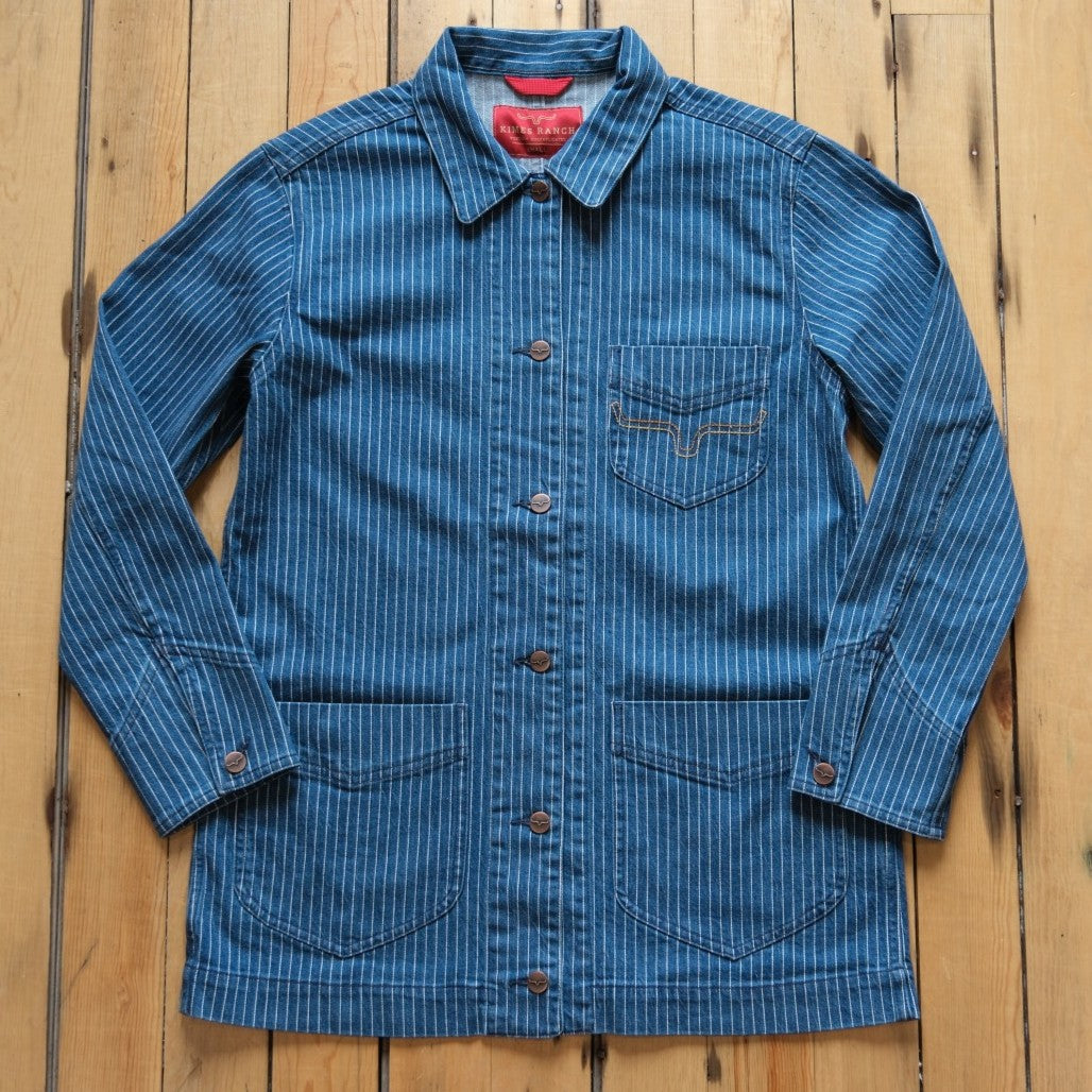 Kimes Ranch Ladies Harlow Jacket - Indigo Stripe