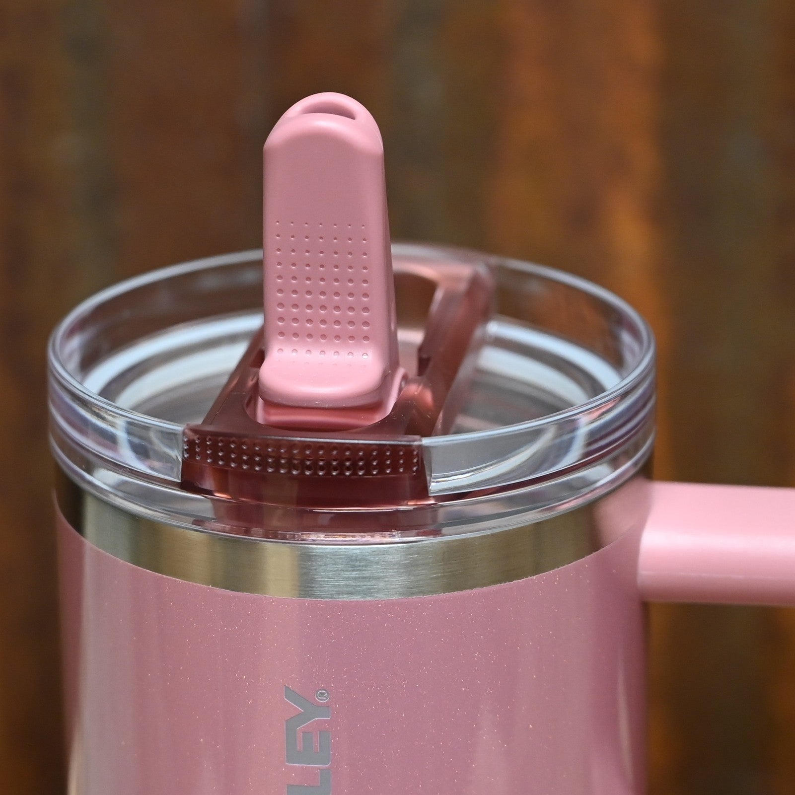 Stanley Quencher ProTour Flip Straw Tumbler 20 oz in Port Shimmer with flip straw lid, comfort-grip handle, and stainless steel body