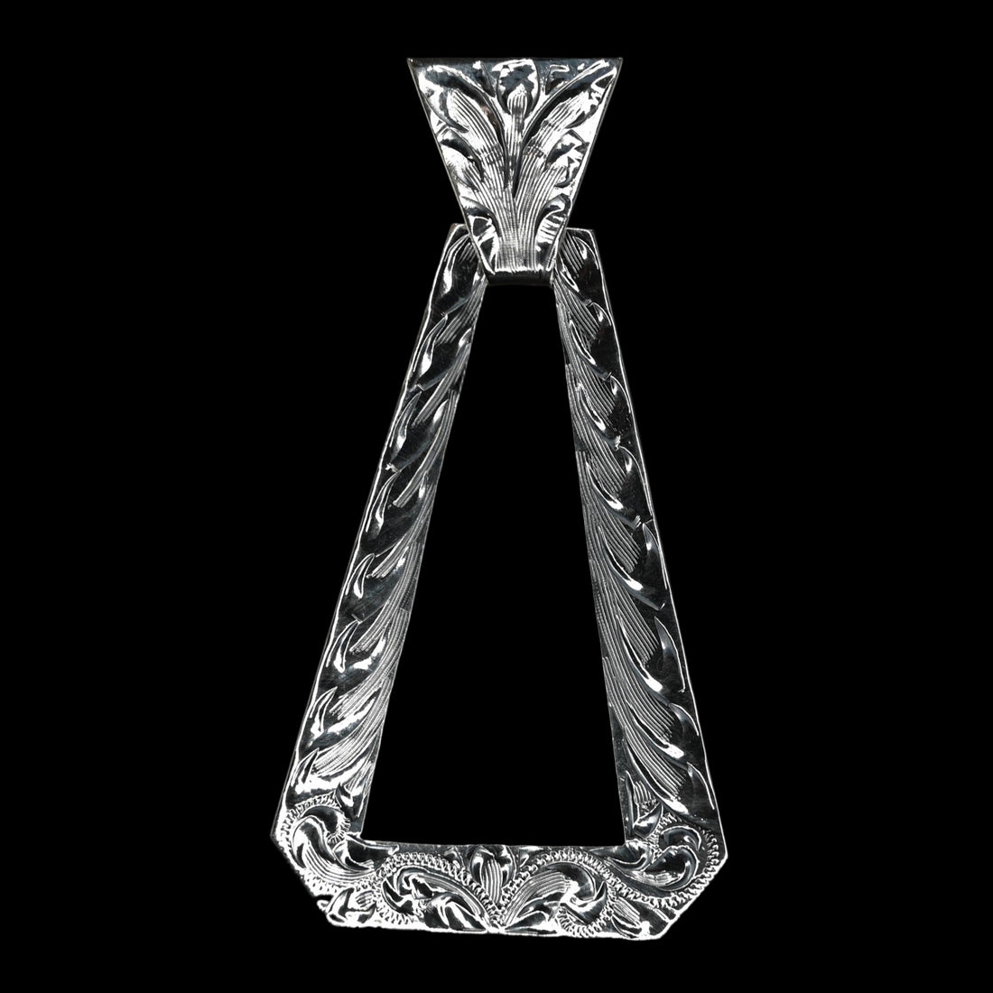 Vogt Silversmiths Alixandria Cocktail sterling silver hand-engraved dangle earrings