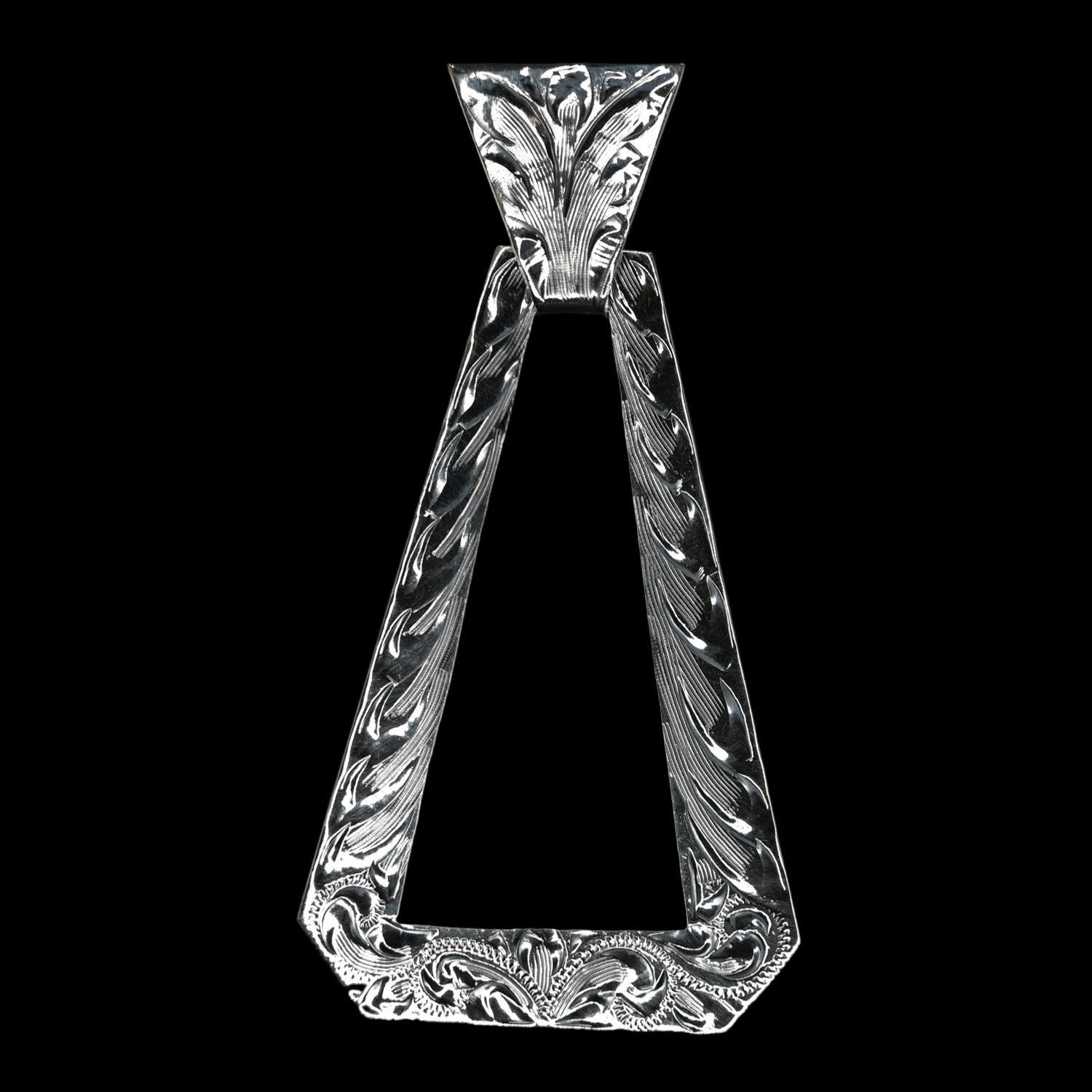 Vogt Silversmiths Alixandria Cocktail sterling silver hand-engraved dangle earrings