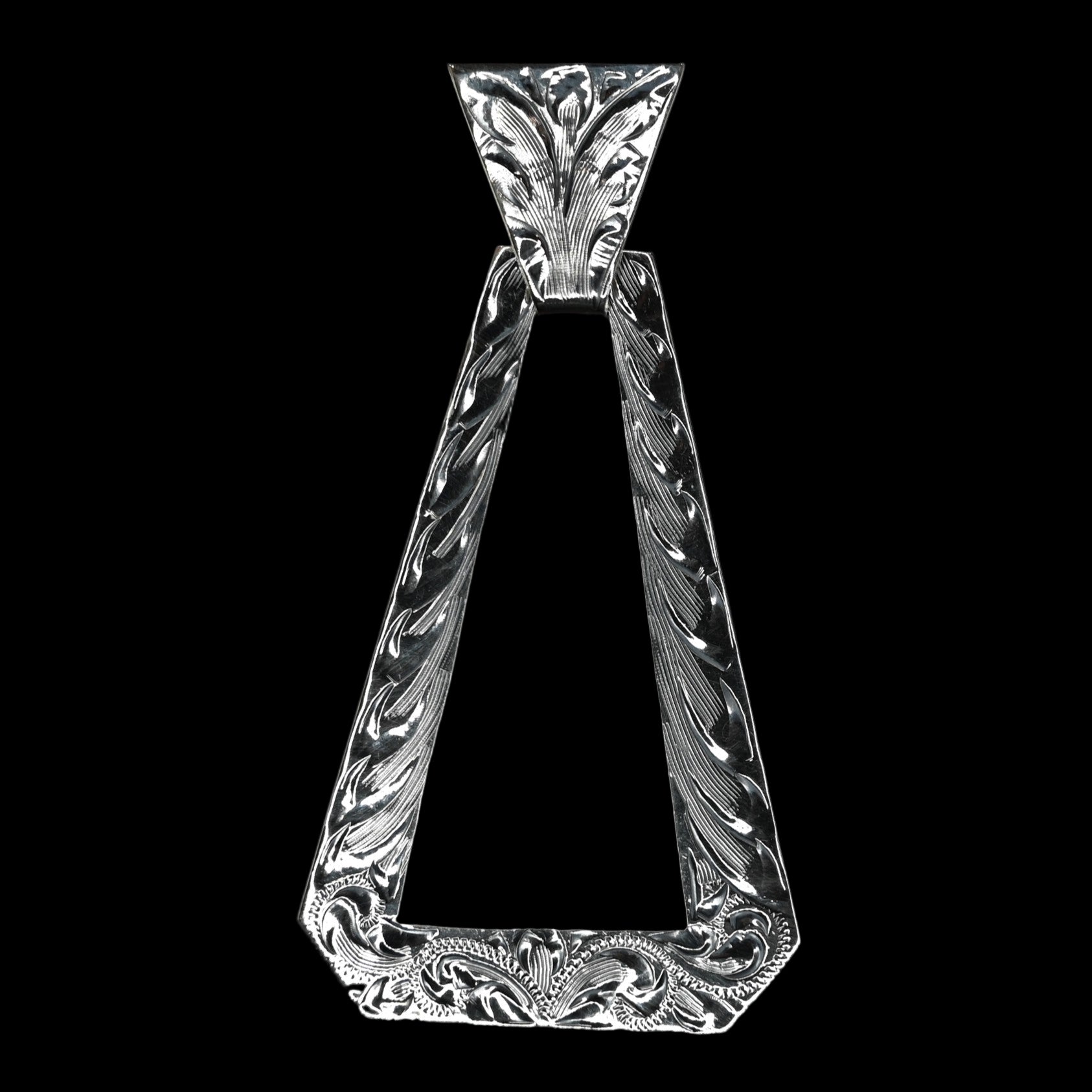 Vogt Silversmiths Alixandria Cocktail sterling silver hand-engraved dangle earrings