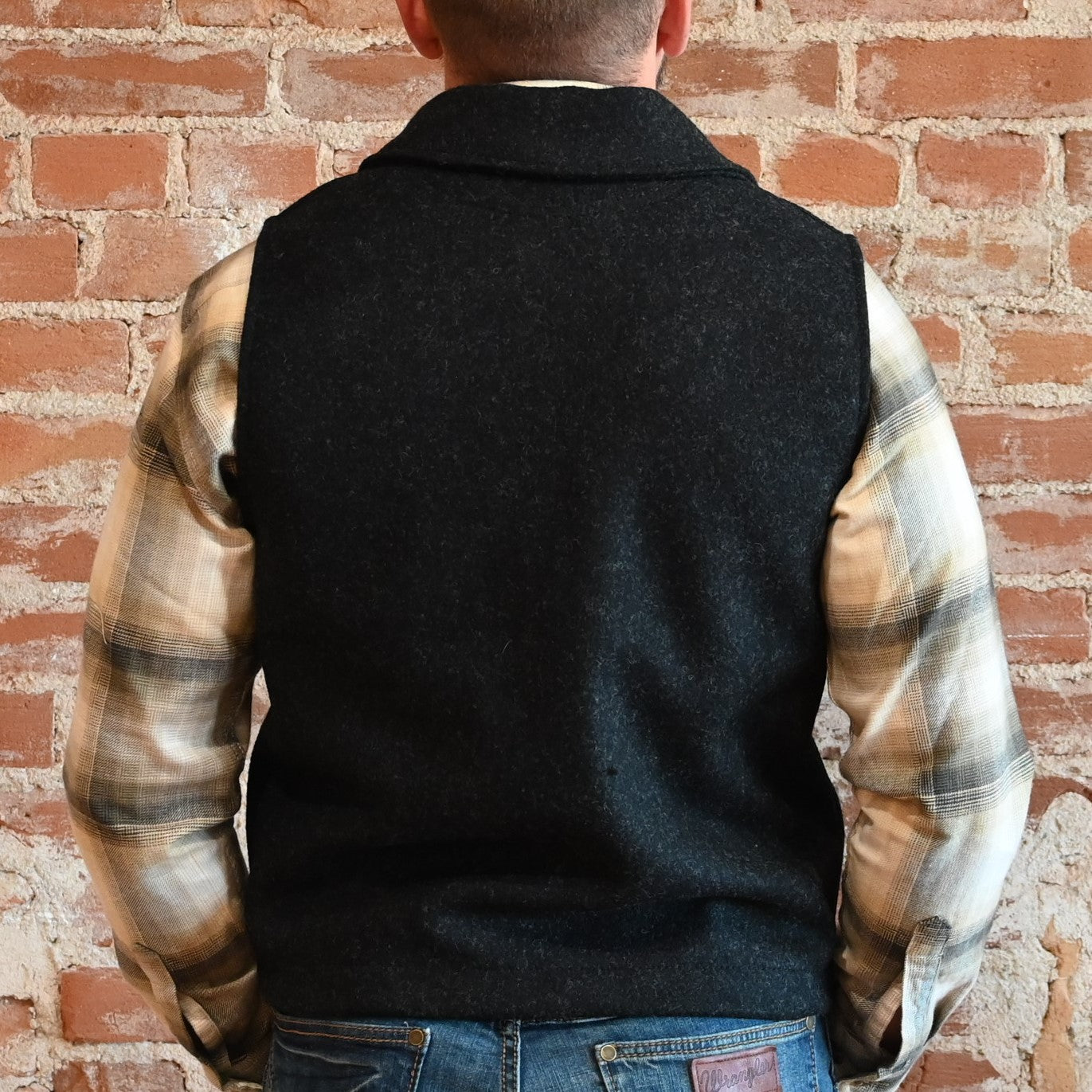 Filson Western Vest – Charcoal & Forest Green – Atomic 79