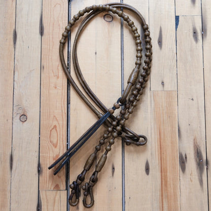 Traditional Rawhide 30 Plait 102" Romel Reins in Honey