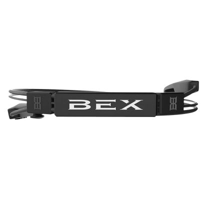 BEX OTG Leash black sunglass retainer with adjustable rubber and coated wire