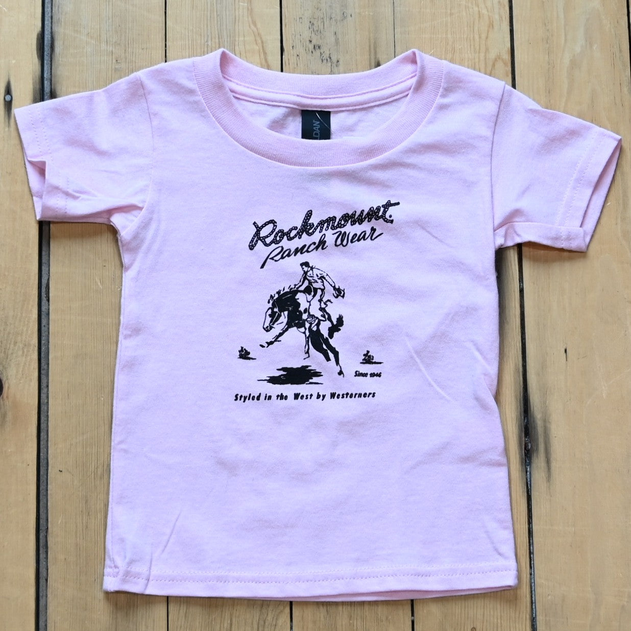 Rockmount kids pink bronc graphic t-shirt