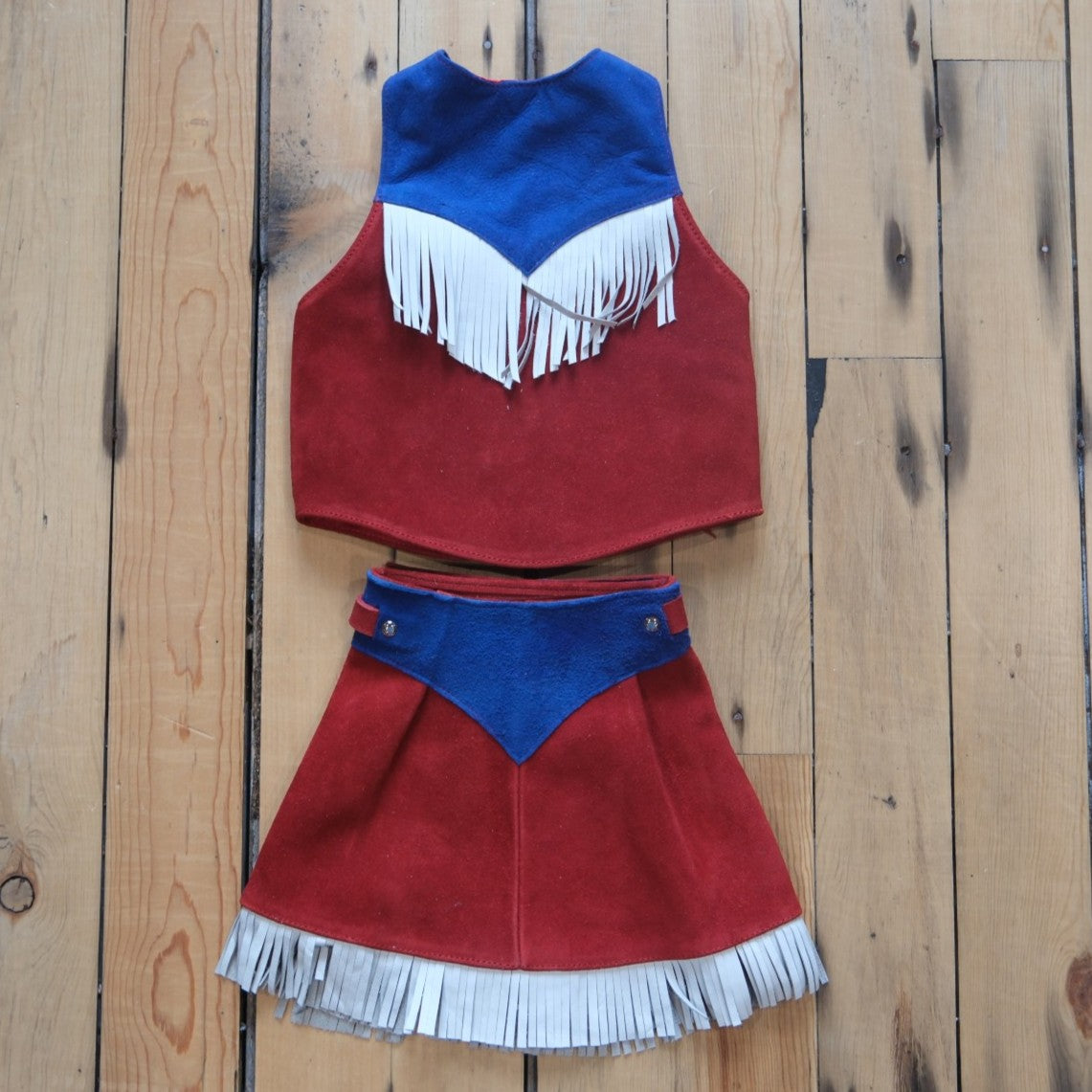 SouthBay Kids Americana Skirt and Vest Set, Red White and Blue