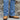 Nutted Calf Ladies 16" Buckaroo Boot with Brown Top and Honey Vamp view of front and side on model size 7.5
