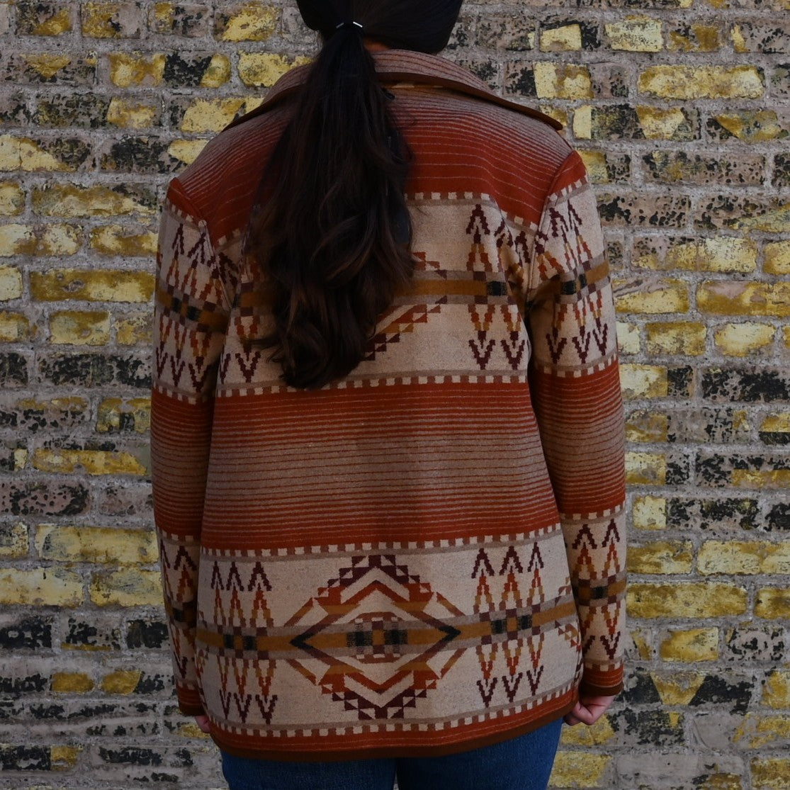 Pendleton – Ladies Reversible Wool Coat in Beacon Rock Copper