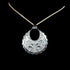 Vogt Silversmiths Clara Scallop Bloom sterling silver pendant with hand-engraved scalloped design